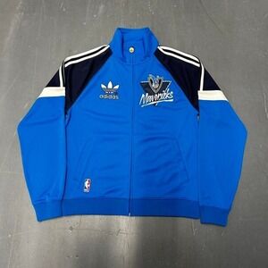 Vintage Dallas Mavericks adidas color blocked zip up track jacket Size M